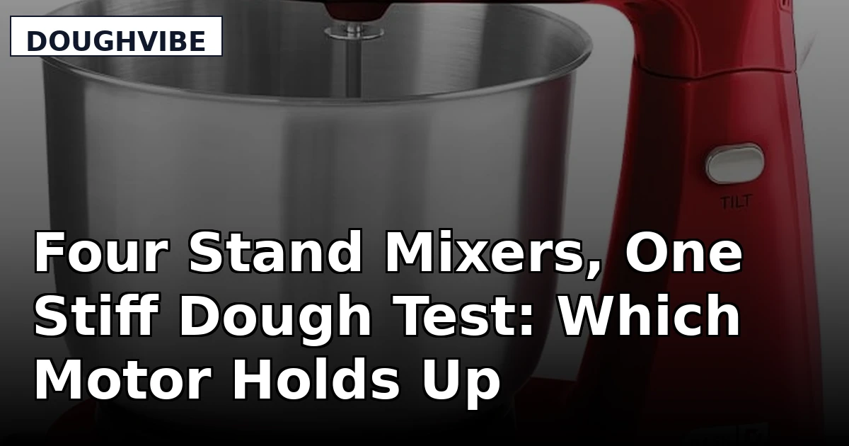 Four Stand Mixers, One Stiff Dough Test: Which Motor Holds Up