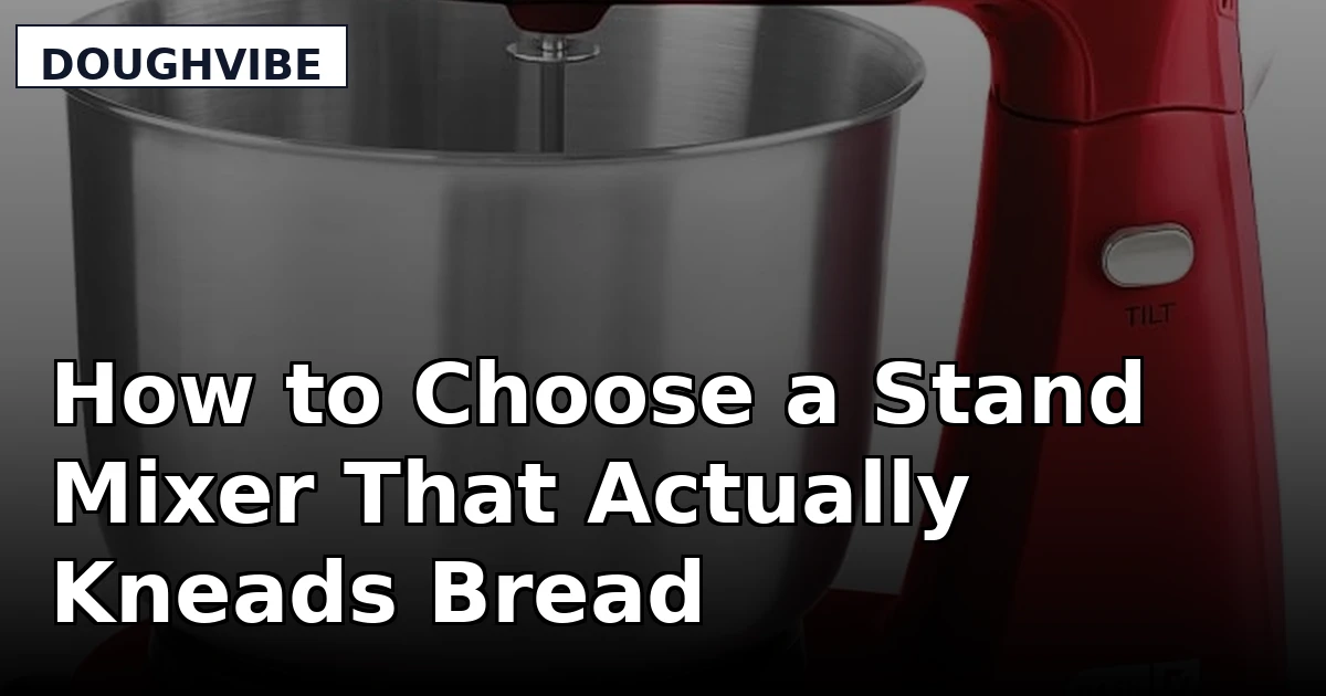 How to Choose a Stand Mixer That Actually Kneads Bread