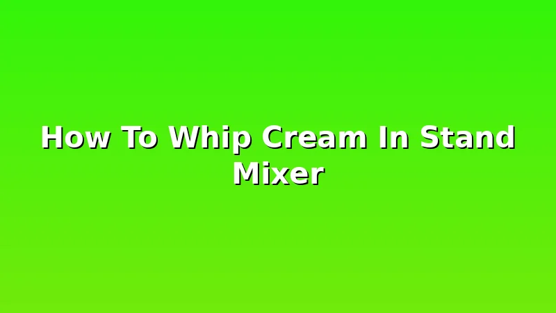 How To Whip Cream In Stand Mixer - DoughVibe review with measurements and honest opinion