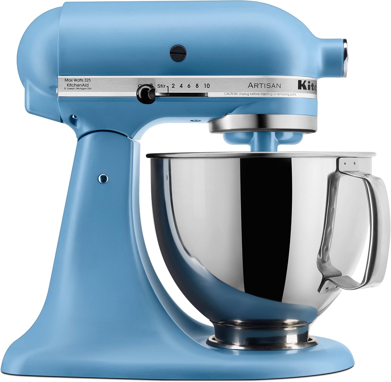 KitchenAid Artisan, 5-Qt Tilt Head Stand Mixer, KSM150PS, Blue Velvet