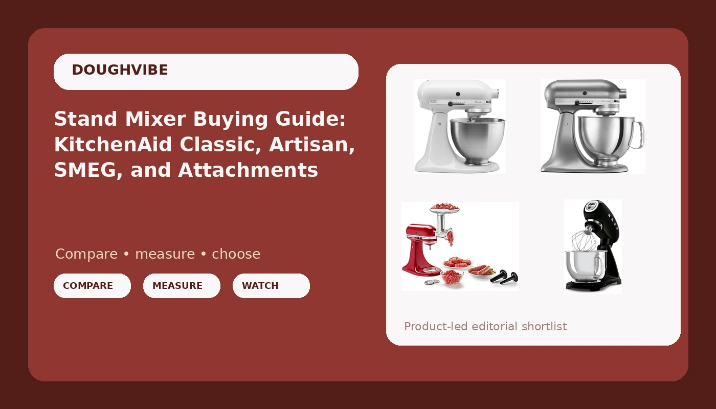 Stand Mixer Buying Guide: KitchenAid Classic, Artisan, SMEG, and Attachments